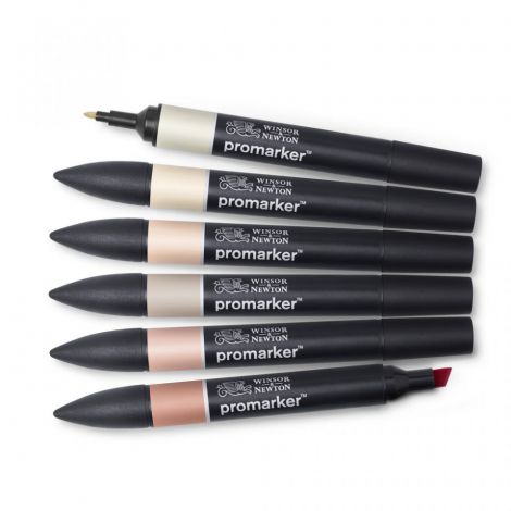 Zestaw Promarkerów Winsor&Newton, 6szt Skin Tones - 2